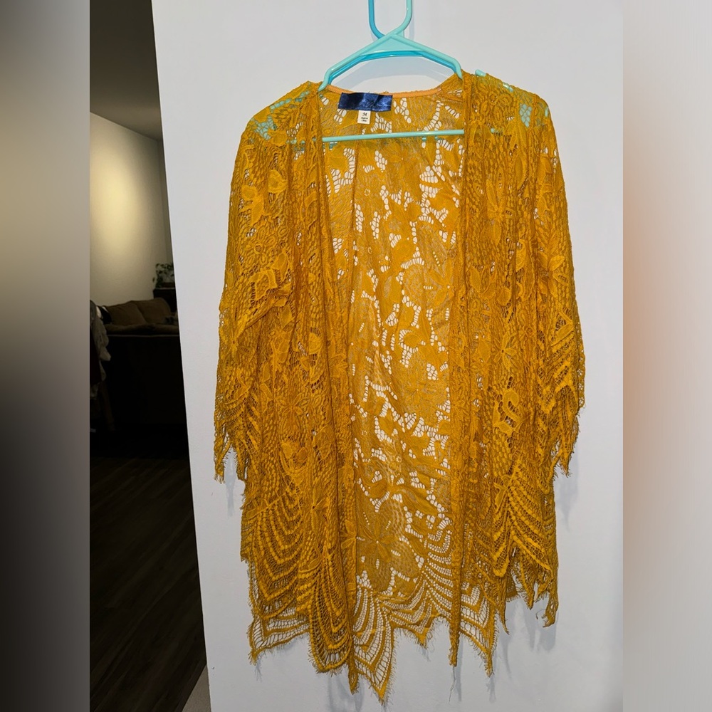 Yellow Lace Shawl